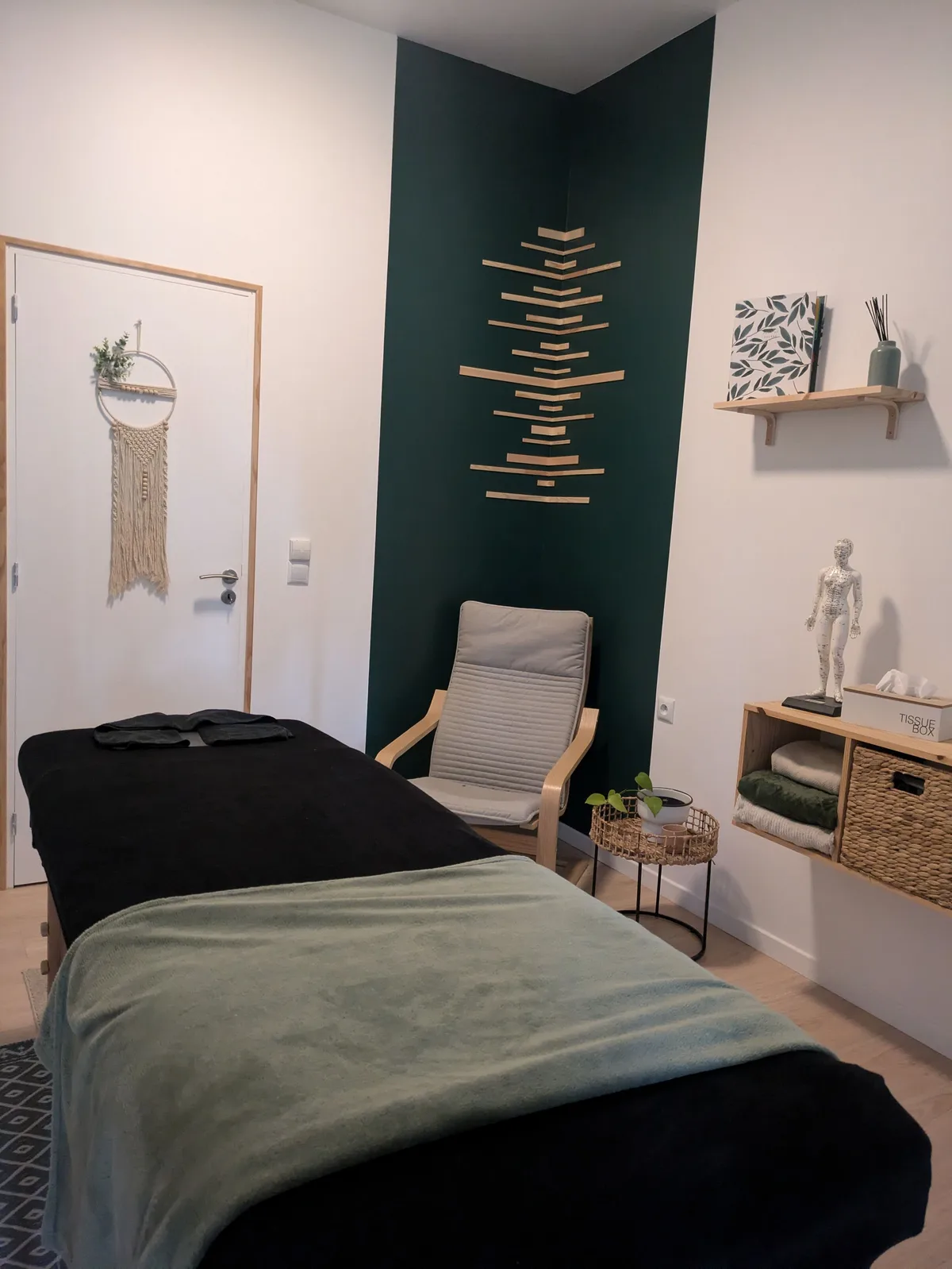 Le cabinet de soin, ambiance calme et naturelle